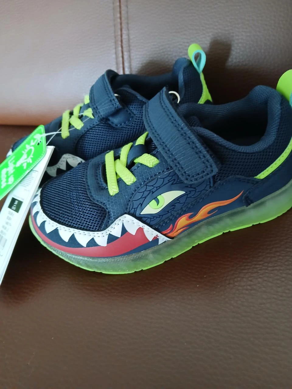 boys' luminous sneakers 26 – photo 2